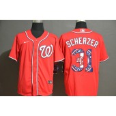 MLB Washington Nationals #31 Max Scherzer Red 2020 Nike Cool Base Fashion Jersey