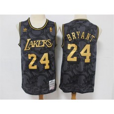 Los Angeles Lakers #24 Kobe Bryant Black Hardwood Classics Jersey