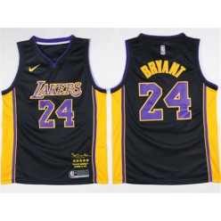 Los Angeles Lakers #24 Kobe Bryant Black Mamba Nike Swingman Jersey