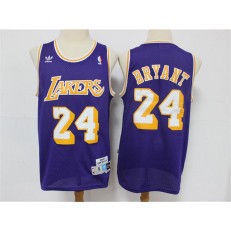 Los Angeles Lakers #24 Kobe Bryant Purple Adidas Swingman Jersey