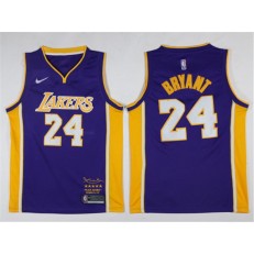 Los Angeles Lakers #24 Kobe Bryant Purple Black Mamba Nike Swingman Jersey