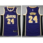 Los Angeles Lakers #24 Kobe Bryant Purple Nike KB Patch Swingman Jersey