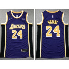 Los Angeles Lakers #24 Kobe Bryant Purple Nike KB Patch Swingman Jersey
