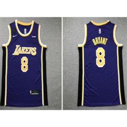 Los Angeles Lakers #8 Kobe Bryant Purple Nike KB Patch Swingman Jersey