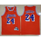 Los Angeles Lakers Bape #24 Kobe Bryant Red Hardwood Classics Jersey