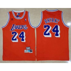 Los Angeles Lakers Bape #24 Kobe Bryant Red Hardwood Classics Jersey