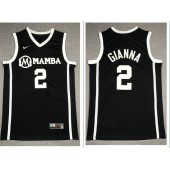 Mamba Gianna Maria #2 Black Kobe Bryant Daughter Stitched Basketball Jersey
