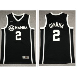 Mamba Gianna Maria #2 Black Kobe Bryant Daughter Stitched Basketball Jersey