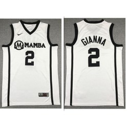 Mamba Gianna Maria #2 White Kobe Bryant Daughter Stitched Basketball Jersey