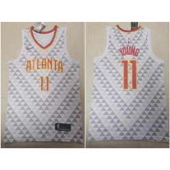 Atlanta Hawks #11 Trae Young White Nike Swingman Jersey