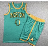 Boston Celtics #0 Jayson Tatum Green City Edition Swingman Jersey(With Shorts)