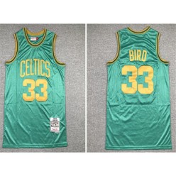 Boston Celtics #33 Larry Bird Green 1985 86 Hardwood Classics Jersey
