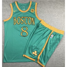 Boston Celtics #8 Kemba Walker Green 2019-20 City Edition Swingman Jersey(With Shorts)