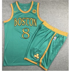 Boston Celtics #8 Kemba Walker Green 2019-20 City Edition Swingman Jersey(With Shorts)