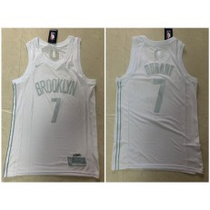Brooklyn Nets #7 Kevin Durant White Nike Swingman MVP Jersey