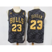 Chicago Bulls #23 Michael Jordan Black Hardwood Classics Jersey