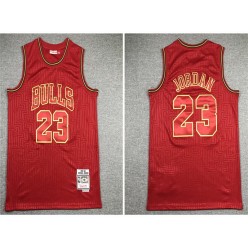 Chicago Bulls #23 Michael Jordan Red 1997-98 Hardwood Classics Jersey