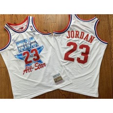 Chicago Bulls #23 Michael Jordan White 1981 All-Star Hardwood Classics Jersey