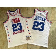 Chicago Bulls #23 Michael Jordan White 2003 All-Star Hardwood Classics Jersey