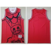 Chicago Bulls Big Face Purple Hardwood Classics Swingman Jersey