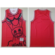 Chicago Bulls Big Face Purple Hardwood Classics Swingman Jersey