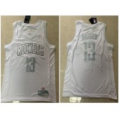 Houston Rockets #13 James Harden White Nike Swingman MVP Jersey