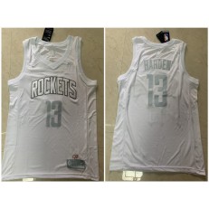 Houston Rockets #13 James Harden White Nike Swingman MVP Jersey