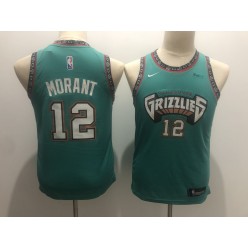 Memphis Grizzlies #12 Ja Morant Green Youth Nike Swingman Jersey