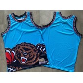 Memphis Grizzlies Big Face Blue Hardwood Classics Swingman Jersey