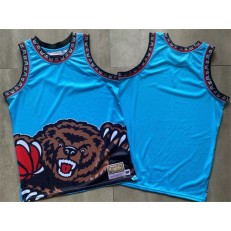 Memphis Grizzlies Big Face Blue Hardwood Classics Swingman Jersey