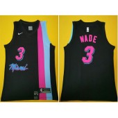 Miami Heat #3 Dwyane Wade Black Nike Swingman Jersey