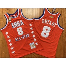 NBA #8 Kobe Bryant All Star Red 2003 Hardwood Classics Jersey