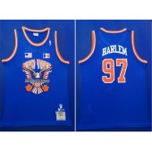New York Knicks #97 Knicks Harlem Royal Hardwood Classics Mesh Swingman Jersey