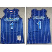 Orlando Magic #1 McGrady Blue 1994-95 Hardwood Classics Jersey