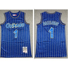 Orlando Magic #1 McGrady Blue 1994-95 Hardwood Classics Jersey
