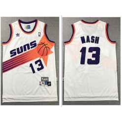 Phoenix Suns #13 Steve Nash White Hardwood Classics Jersey