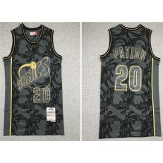 Seattle SuperSonics #20 Gary Payton Black 1995-96 Hardwood Classics Jersey