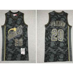 Seattle SuperSonics #20 Gary Payton Black 1995-96 Hardwood Classics Jersey