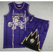 Toronto Raptors #15 Vince Carter Purple 1998-99 Hardwood Classics Jersey(With Shorts)