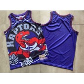 Toronto Raptors Big Face Purple Hardwood Classics Swingman Jersey