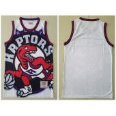 Toronto Raptors Big Face White Hardwood Classics Swingman Jersey