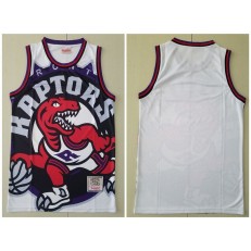 Toronto Raptors Big Face White Hardwood Classics Swingman Jersey