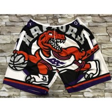 Toronto Raptors White Big Face With Pocket Swingman Shorts