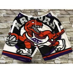 Toronto Raptors White Big Face With Pocket Swingman Shorts