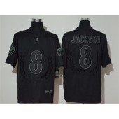 Baltimore Ravens #8 Lamar Jackson Black Vapor Untouchable Limited Fashion Nike NFL Men Jersey