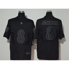 Baltimore Ravens #8 Lamar Jackson Black Vapor Untouchable Limited Fashion Nike NFL Men Jersey