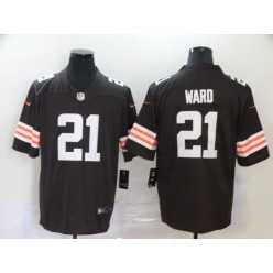 Cleveland Browns #21 Denzel Ward Brown 2020 New Vapor Untouchable Limited Nike NFL Men Jersey