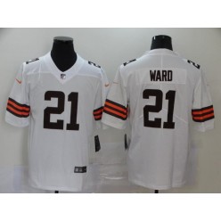 Cleveland Browns #21 Denzel Ward White 2020 New Vapor Untouchable Limited Nike NFL Men Jersey
