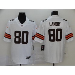 Cleveland Browns #80 Jarvis Landry White 2020 New Vapor Untouchable Limited Nike NFL Men Jersey