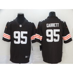 Cleveland Browns #95 Myles Garrett Brown 2020 New Vapor Untouchable Limited Nike NFL Men Jersey